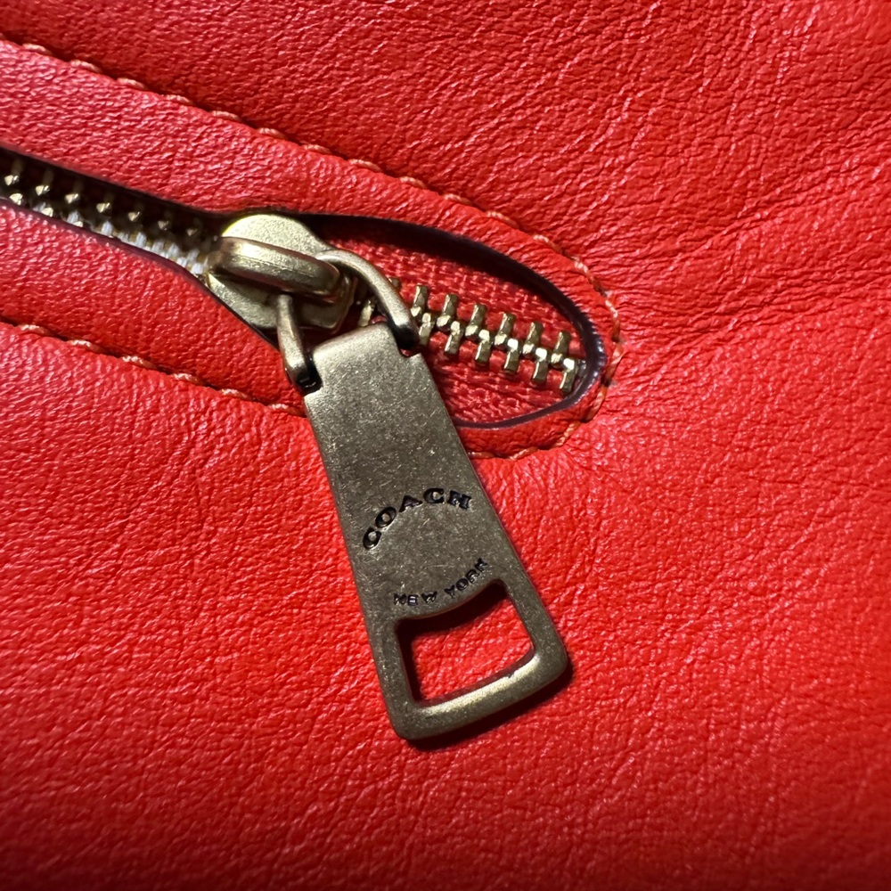 Coach Tabby in orange soft leather - Picture 16 of 16